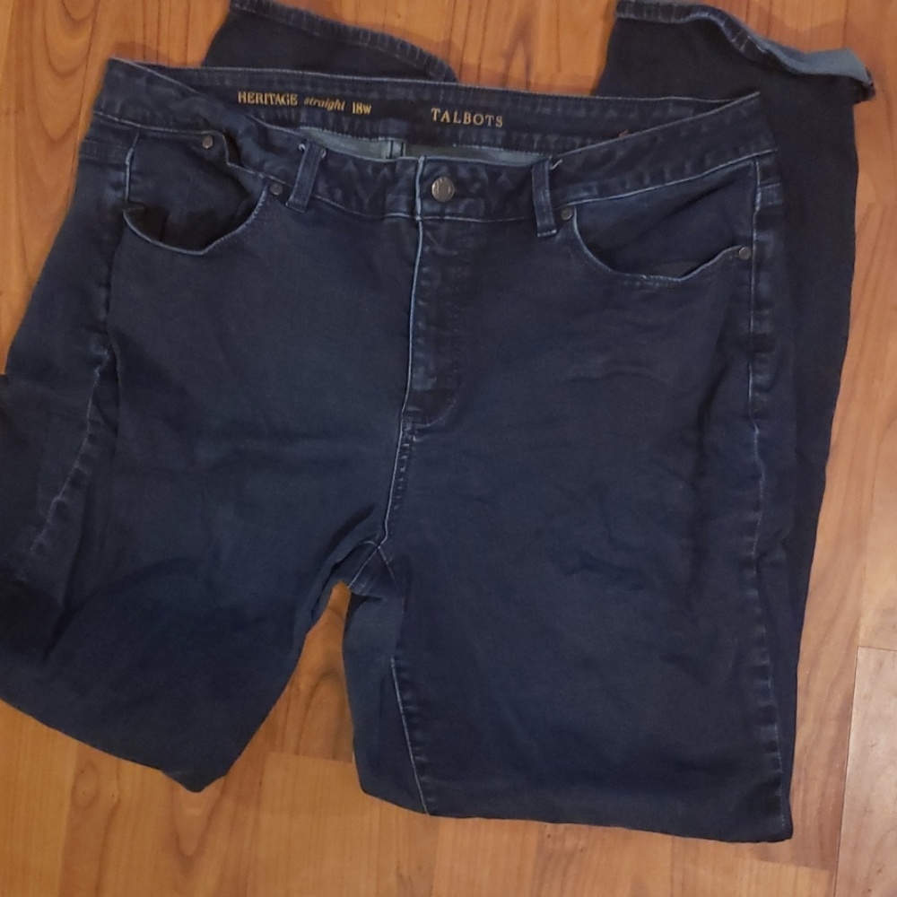 Heritage straight 18w talbots jeans